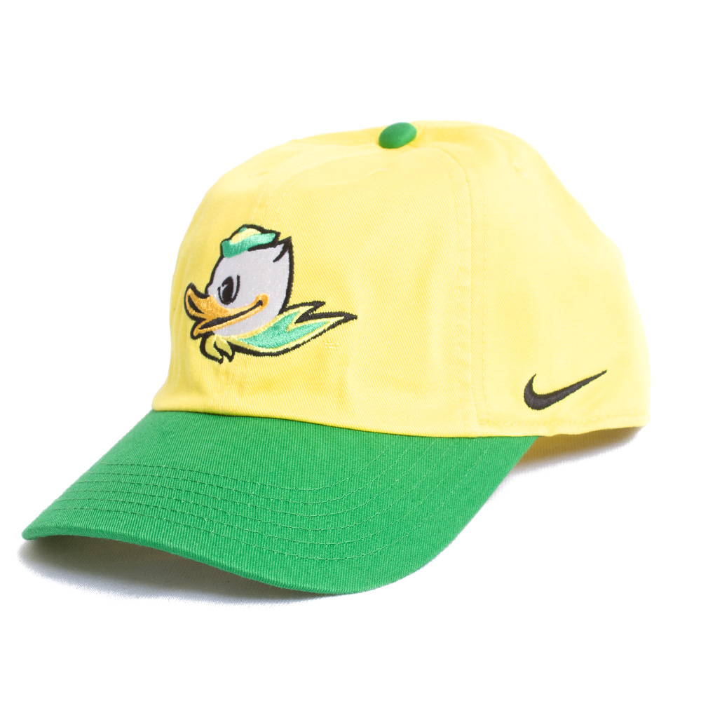 Fighting Duck, Nike, Yellow, Curved Bill, Kids, Youth, Campus Color, Adjustable, Hat, 750993